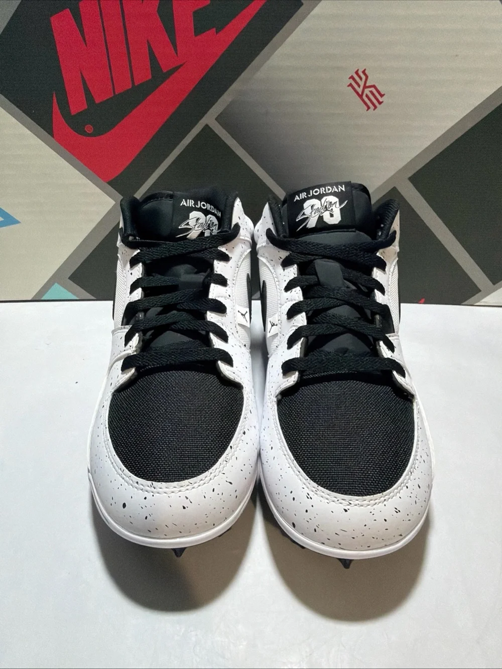 Air Jordan Stadium 90 Low TD White Black Cleats HQ0210-100 Men’s